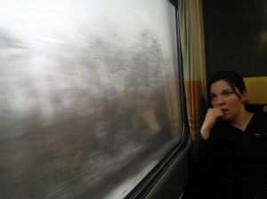 On our way from Berlin to Prague, Dec. 2012. 